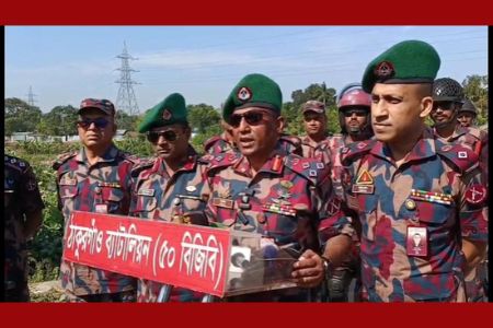 ঠাকুরগাঁও-১ আসনের উপনির্বাচন: ২১ প্লাটুন বিজিবি মোতায়েন