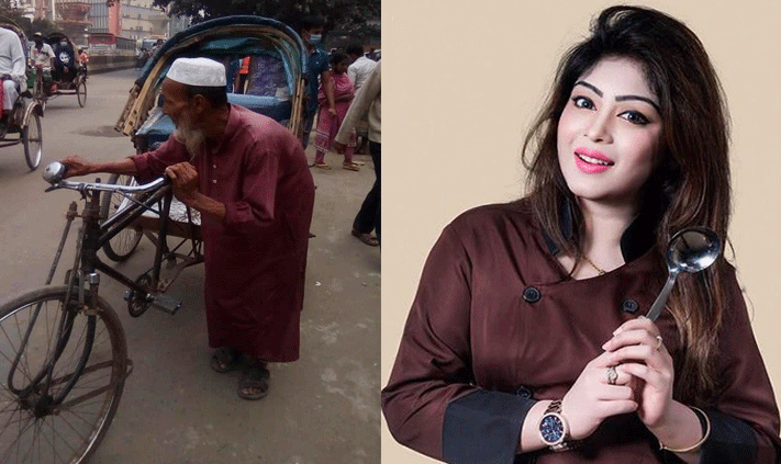 এই রিকশাওয়ালার দায়িত্ব নিতে চান মিষ্টি জান্নাত