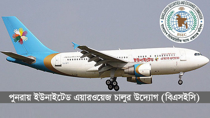 ইউনাইটেড এয়ারের ৩৫৫ কোটি টাকা দেনা মওকুফে মন্ত্রণালয়ে চিঠি