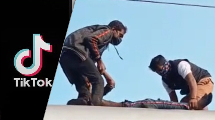 ট্রেনের ছাদে টিকটক করতে গিয়ে প্রাণ হারালো যুবক