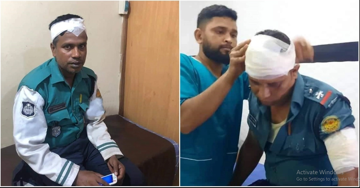 উল্টোপথের মোটরসাইকেল আটকানোয় ৩ পুলিশ সদস্যকে পিটিয়ে আহত