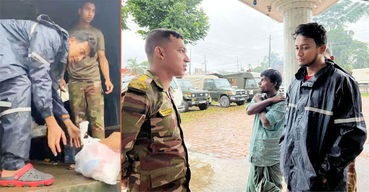 অসুস্থ শরীর নিয়েই সিলেটে ত্রাণ দিয়ে যাচ্ছেন রিয়েল হিরো তাশরীফ