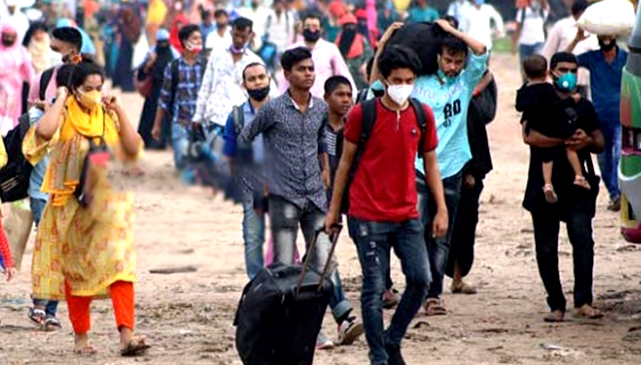 ঈদের পরদিনও বাড়ি ফিরছে মানুষ, গাবতলীতে ভিড়