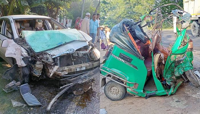 ঈশ্বরদীতে প্রাইভেটকার-অটোরিকশা সংঘর্ষ, যুবক নিহত