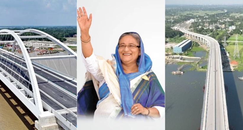 মধুমতি ও তৃতীয় শীতলক্ষ্যা সেতু উদ্বোধন করলেন প্রধানমন্ত্রী