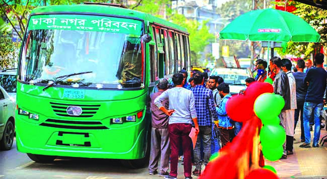ঘাটারচর-ডেমরা রুটে নামছে নগর পরিবহনের নতুন ৫০ বাস
