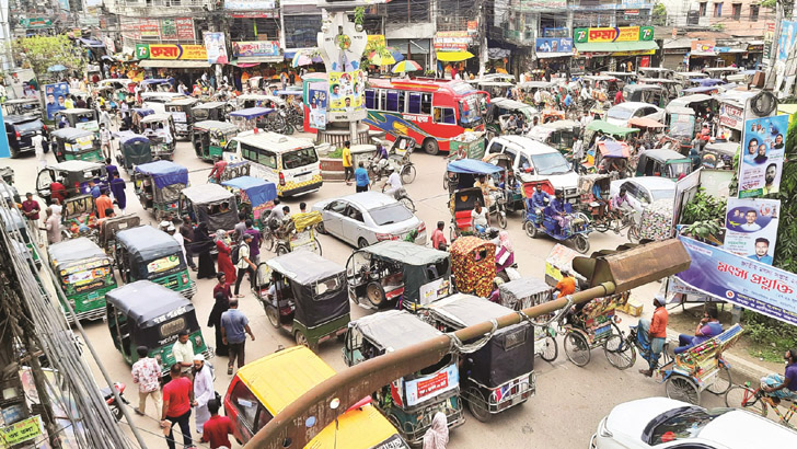 যানজট: ভোগান্তির আরেক নাম পাটগুদাম ব্রিজ মোড়