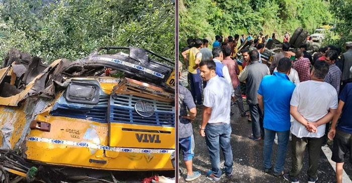 নিয়ন্ত্রণ হারিয়ে শিক্ষাসফরের স্কুলবাস খাদে, নিহত ১৫ শিক্ষার্থী