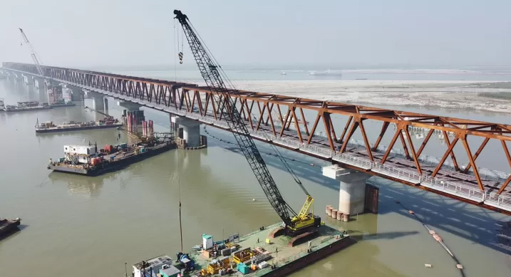 ১১ স্প্যানেই দৃশ্যমান বঙ্গবন্ধু শেখ মুজিব রেলসেতু