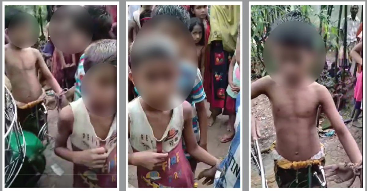 অটোরিকশায় উঠে বসায় চার শিশুকে গাড়ির সাথে বেঁধে নির্যাতন