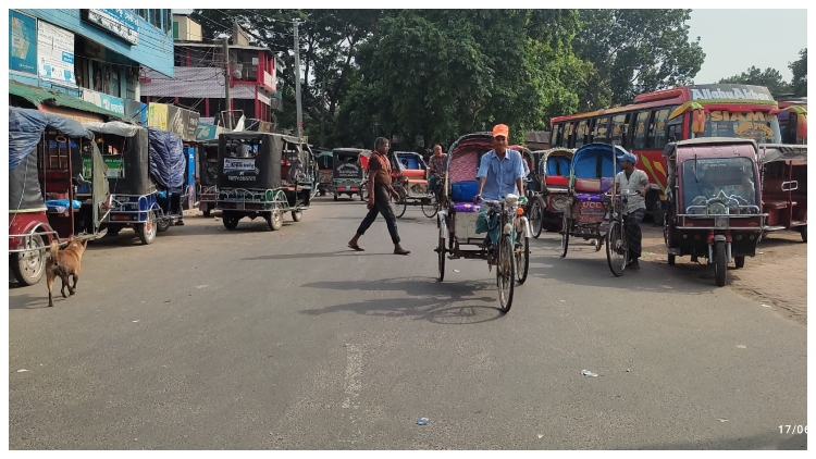 রাজবাড়ীতে বাস ধর্মঘটে যাত্রীদের ভোগান্তি চরমে