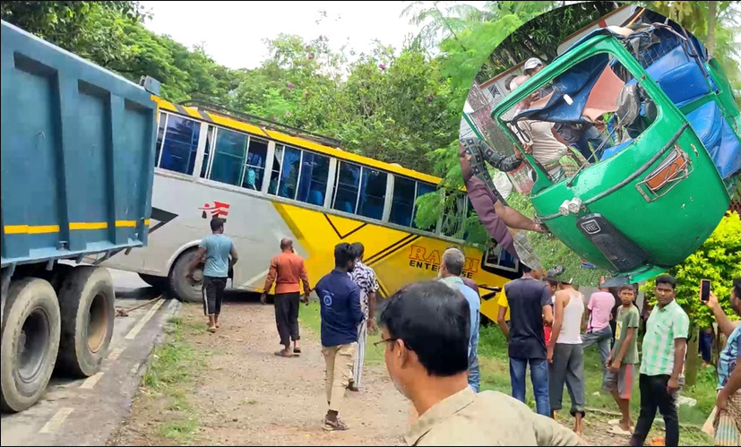 বাস-সিএনজি সংঘর্ষে জাবির দুই শিক্ষার্থীর মৃত্যু