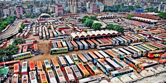 অবরোধের ৩য় দিন: বন্ধ দূরপাল্লার বাস