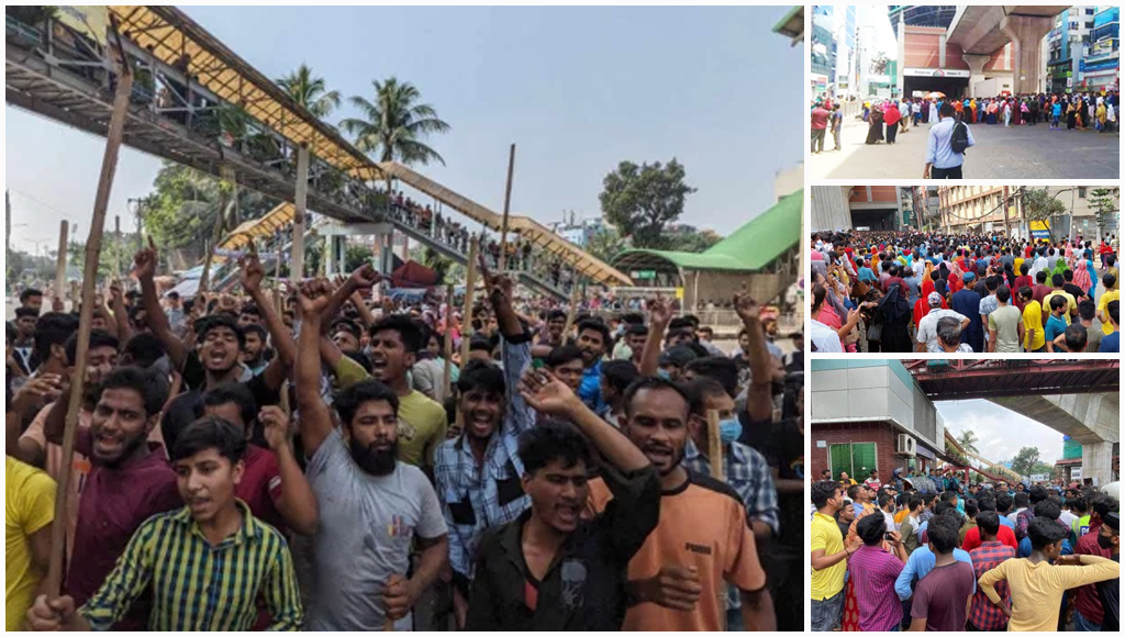 আবারও মিরপুরে রাস্তায় নেমেছেন পোশাক শ্রমিকরা