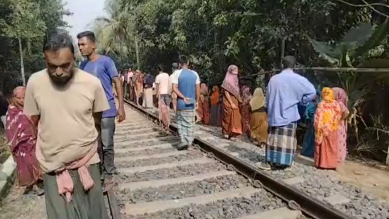 রেলক্রসিং পার হতে গিয়ে ভ্যান চালকসহ ২ জনের মৃত্যু