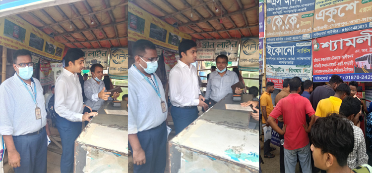 ভাড়া নৈরাজ্য বন্ধে নারায়নগঞ্জ বিআরটিএর বাস কাউন্টার মনিটরিং