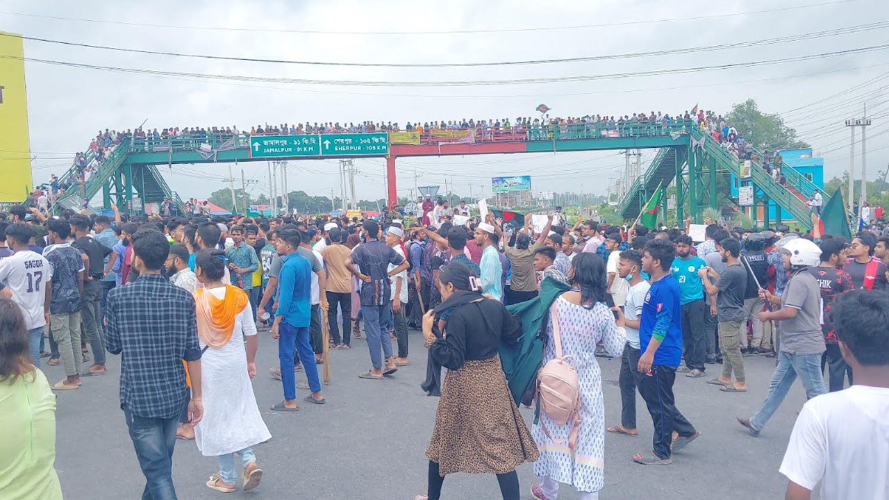 সখীপুরে আন্দোলকারীদের উপর ছাত্রলীগের হামলা, আহত ১৫