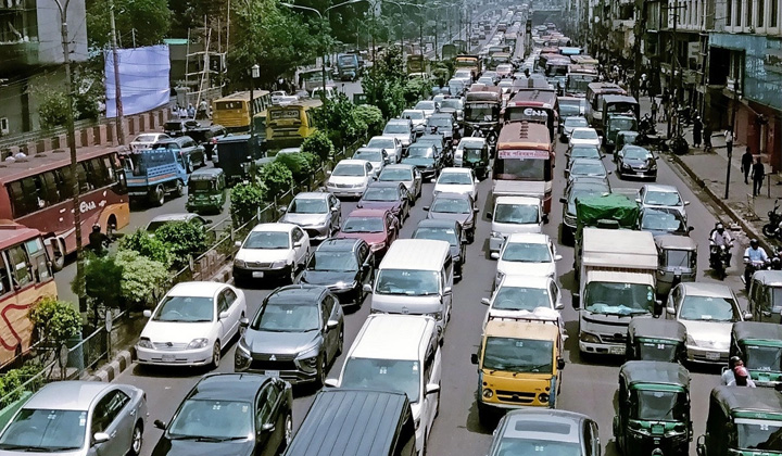 রাজধানীর যানজট নিরসনে সরকারকে ১১ সুপারিশ