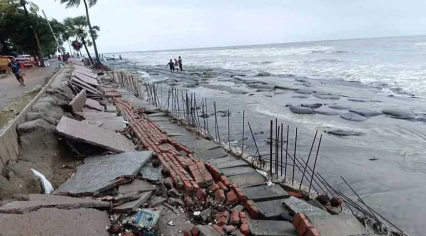 সাগর গর্ভে কুয়াকাটায় ৪ কোটি টাকার সড়ক, তদন্তে কমিটি