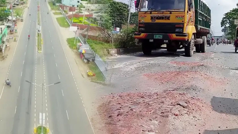 মাগুরার চার লেন মহাসড়ক ৩ বছরেই বেহাল
