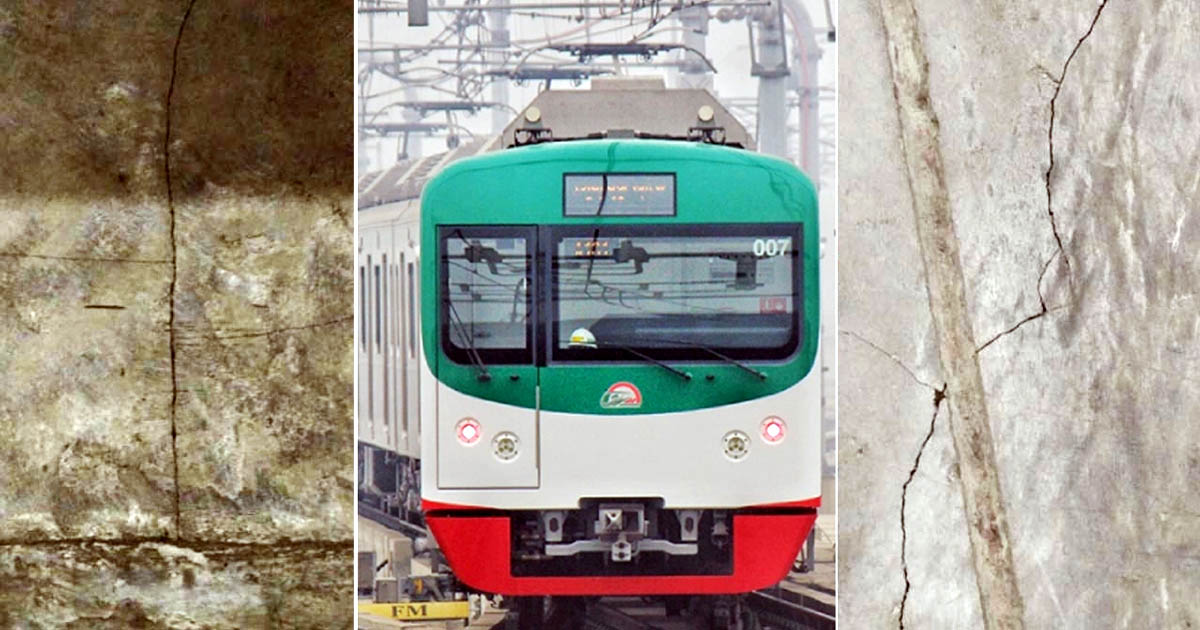 শক্তিশালী ভূমিকম্পে মেট্রোরেলের একাদিক স্টেশনে ধরা পড়েছে ফাটল