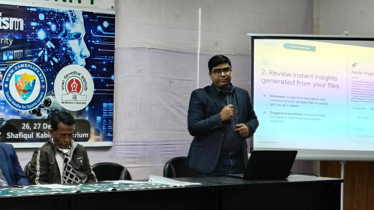 সাংবাদিকতায় এআই ব্যবহার নিয়ে ডিআরইউতে দুদিন ব্যাপী কর্মশালা শুরু