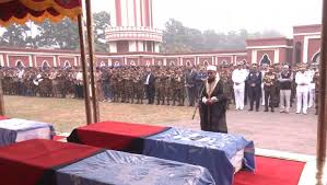 ৬ শান্তিরক্ষী সেনার জানাজা সম্পন্ন হয়েছে আজ