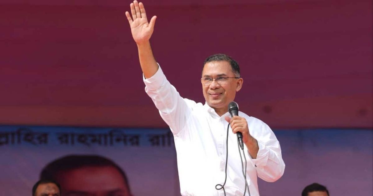 সিরাজগঞ্জের জনসভা শেষে টাঙ্গাইলের পথে তারেক রহমান