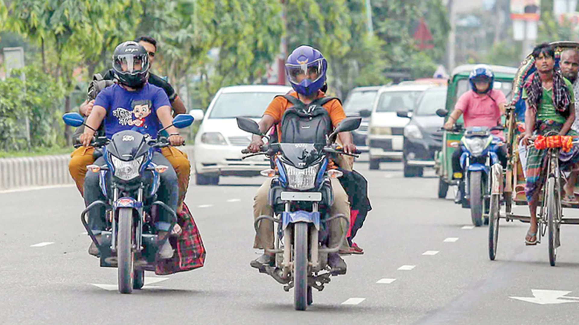 আজ মধ্যরাত থেকে মোটরসাইকেল চলাচল নিষিদ্ধ