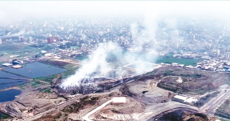 রমজানে মাতুয়াইলে পুড়ছে বর্জ্যধোঁয়ায় আক্রান্ত লাখ লাখ মানুষ