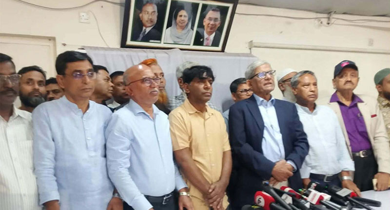 নতুন বাংলাদেশের জন্য কাজ করছে বিএনপি সরকার: মির্জা ফখরুল