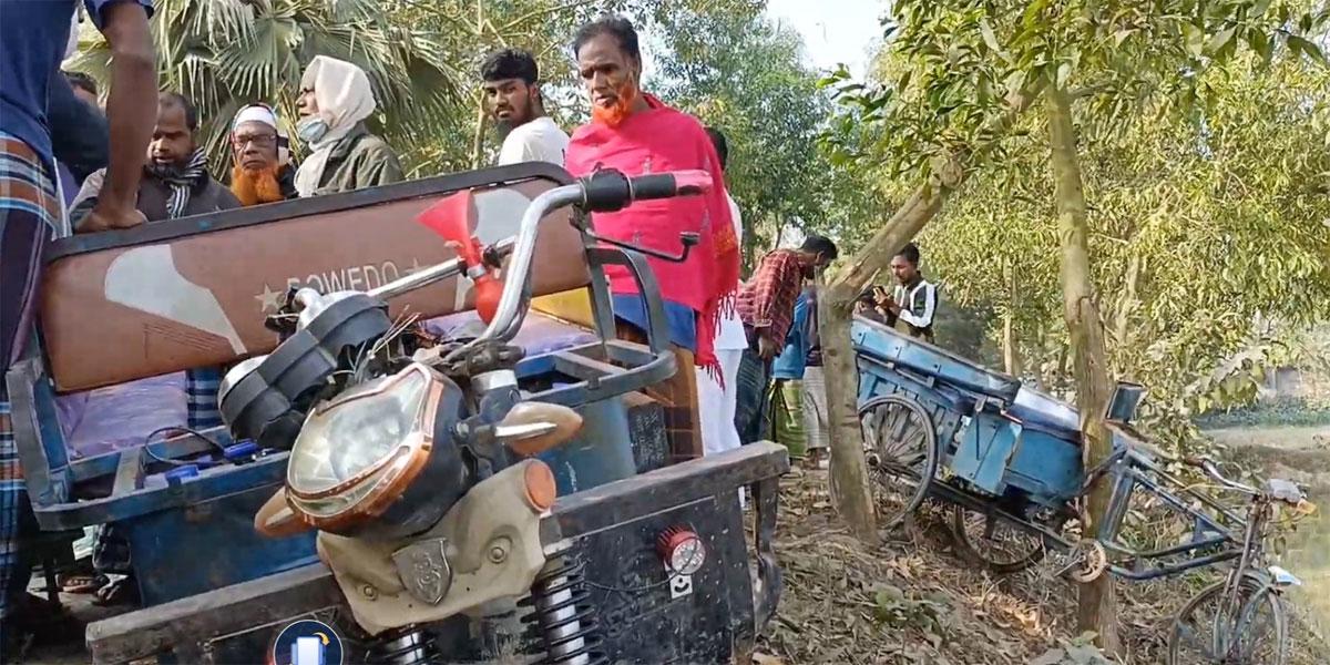 রায়গঞ্জে ট্রাক-অটোভ্যান সংঘের্ষ দম্পতি নিহত, আহত ৪