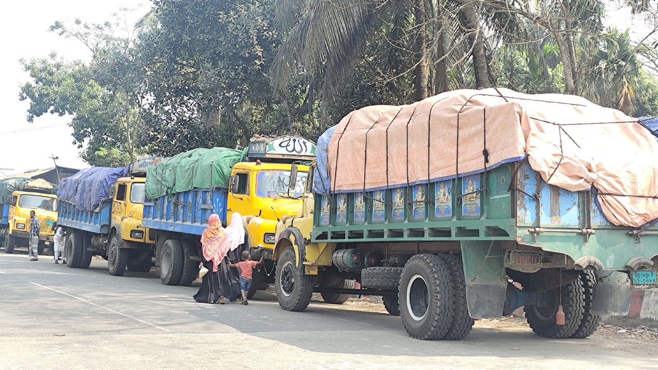 পাচারকালে ভোলা থেকে চার ট্রাকে ১৪২০ বস্তা সার জব্দ