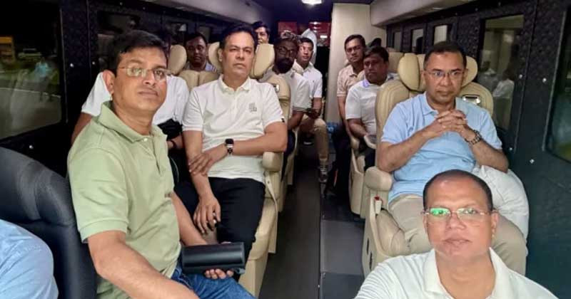 ত্রিশালের পথে প্রধানমন্ত্রী