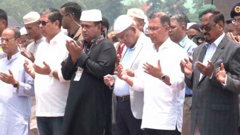 সাবেক প্রতিমন্ত্রী মিজানুর রহমানের জানাজায় অংশ নিলেন প্রধানমন্ত্রী