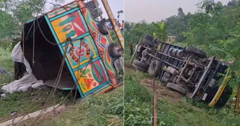 ঢাকা-টাঙ্গাইল মহাসড়কে রডবোঝাই ট্রাক উল্টে নিহত ১৫