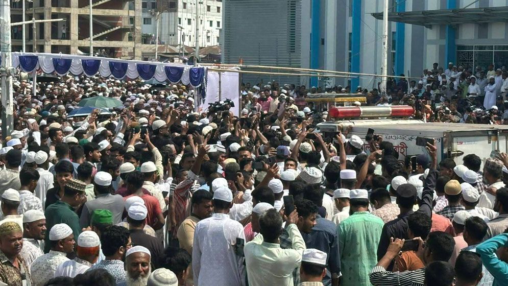 ভোলায় তোফায়েল আহমেদের দ্বিতীয় জানাজা,গার্ড অব অনার প্রদান
