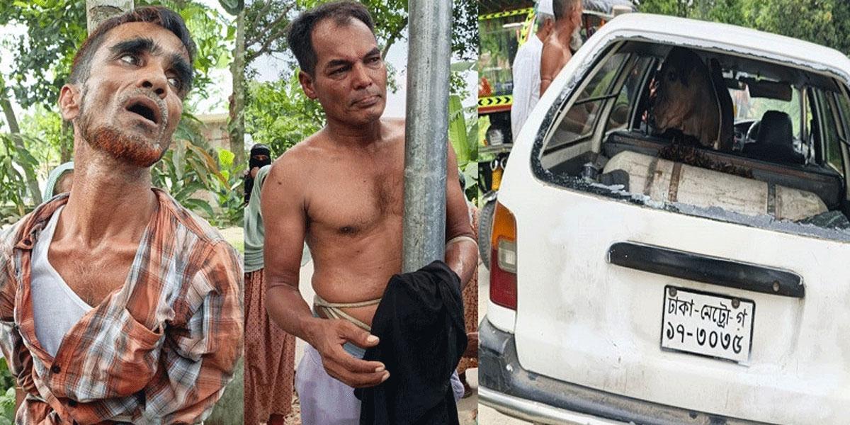 মাইক্রোবাসে গরু চুরির চেষ্টা,অটোচালকের বুদ্ধিতে ধরা ২ চোর
