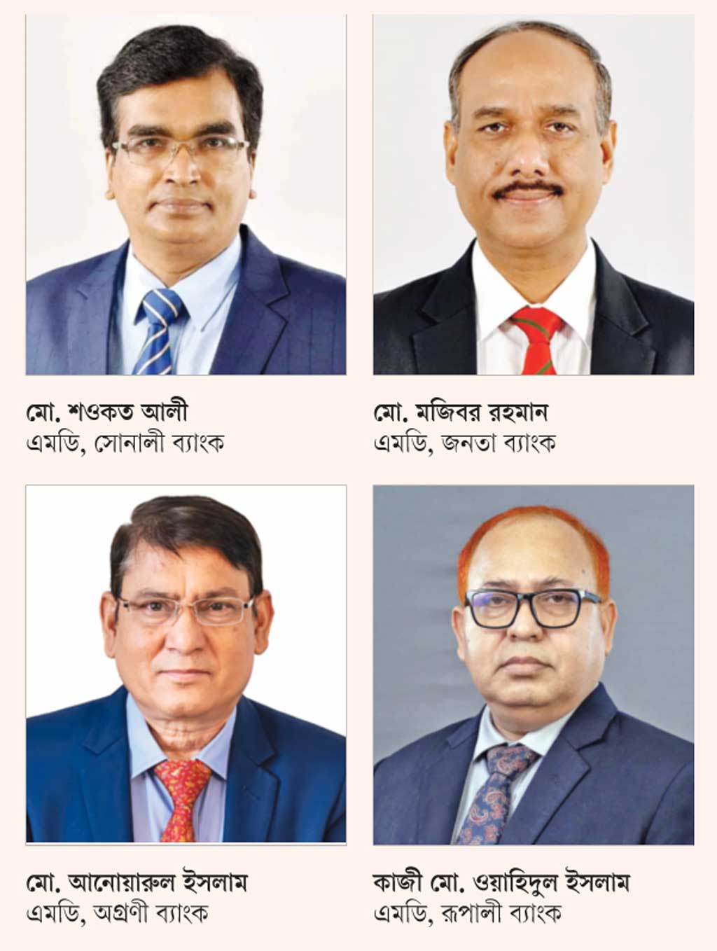 রাষ্ট্রায়ত্ত ৪ ব্যাংক: নেতৃত্ব বদলের আভাস
