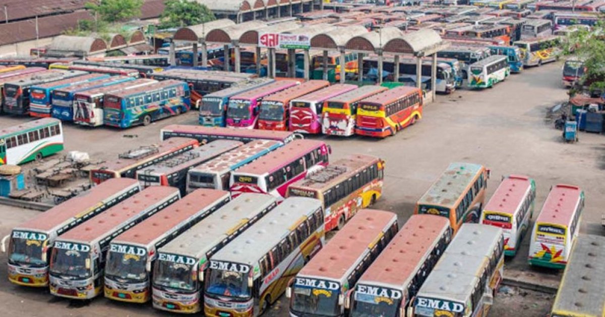 চার বাস টার্মিনাল ২০ বছরেও নগরের বাইরে পাঠানো যায়নি