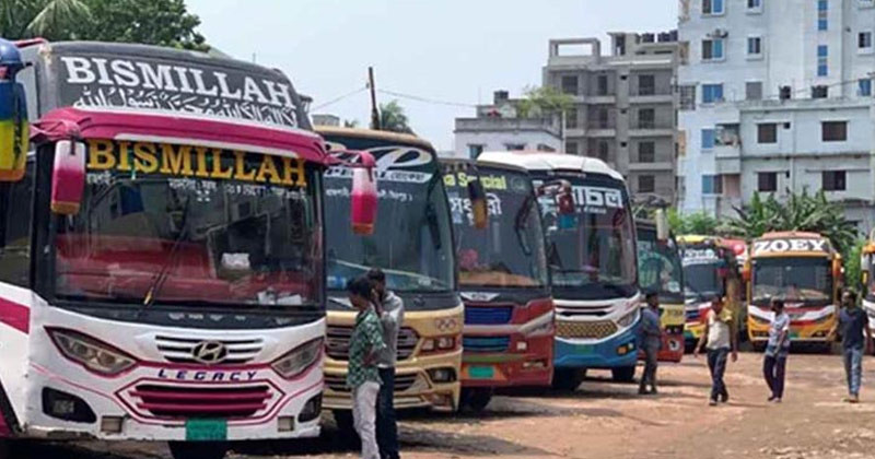 রাজশাহীর সঙ্গে সারাদেশের বাস চলাচল বন্ধ