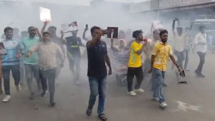 মহাখালীতে আ.লীগের মিছিলের প্রস্তুতি,ককটেল বিস্ফোরণ