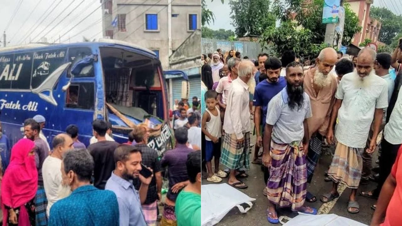 বগুড়ায় বাসচাপায় নিহত ৭ জনের পরিচয় মিলেছে