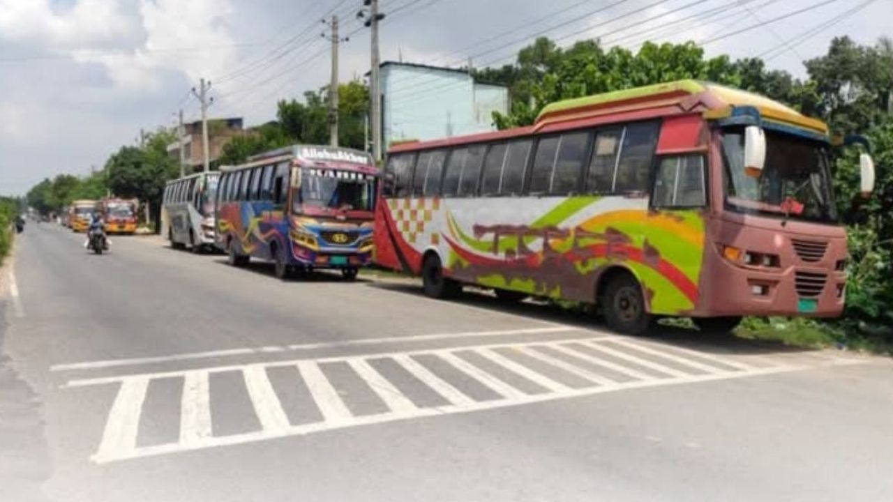 রাজবাড়ী-ফরিদপুর রুটে বাস চলাচল শুরু