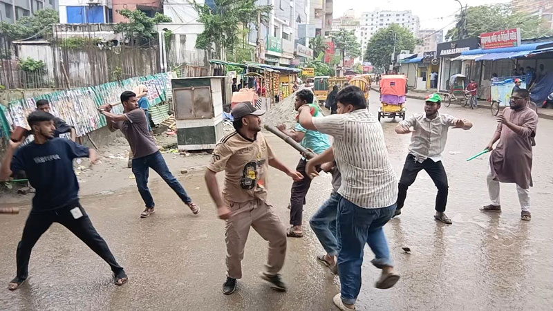 নারায়ণগঞ্জে ছাত্রদল-শিবির সংর্ঘষ,আহত ৫