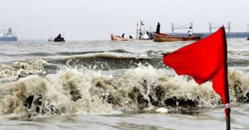 লঘুচাপের প্রভাব, সমুদ্রবন্দরে ৩ নম্বর সতর্কতা