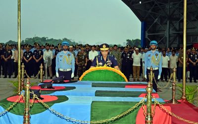 বিমান বাহিনীর তিন সদস্যের জানাজা সম্পন্ন, মরদেহ নেওয়া হয়েছে গ্রামের বাড়ি