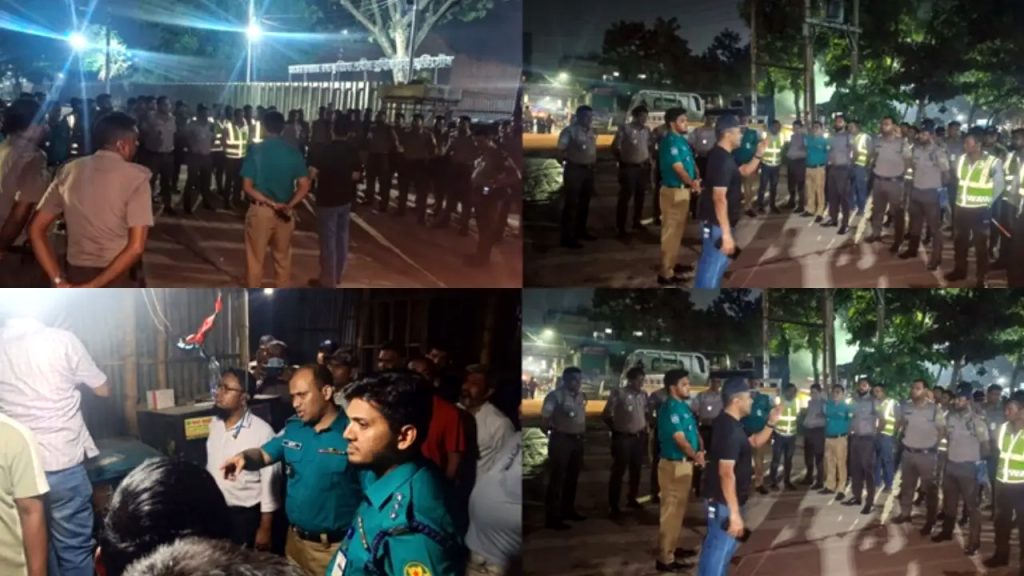 রায়েরবাজারে অবৈধ অটোরিকশা গ্যারেজে অভিযান