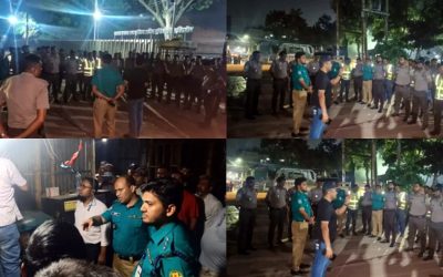 রায়েরবাজারে অবৈধ অটোরিকশা গ্যারেজে অভিযান