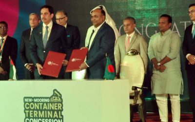 চট্টগ্রাম বন্দরের এনসিটি ইজারায় ডিপি ওয়ার্ল্ডের সঙ্গে ১৫ বছরের চুক্তি স্বাক্ষর